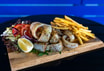 18 Kalamari Teller/ Tintenfisch Teller